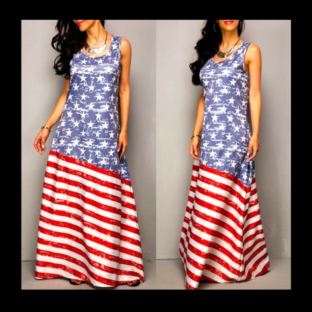 USA FLAG - MAXI DRESS